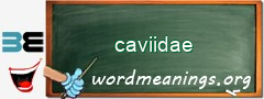 WordMeaning blackboard for caviidae